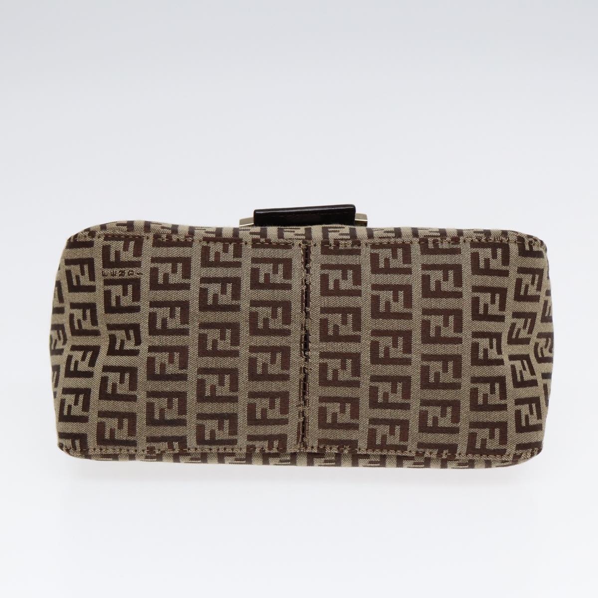 Fendi Mamma Baguette Brown Canvas Hand Bag