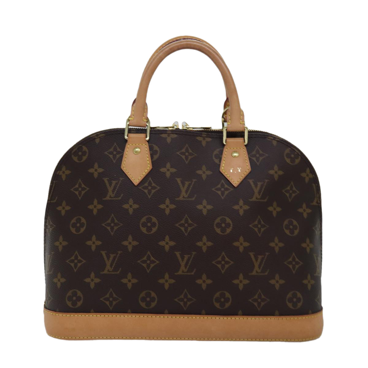 Louis Vuitton Alma Brown Canvas Hand Bag