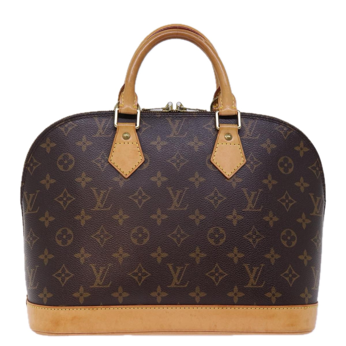 Louis Vuitton Alma Brown Canvas Hand Bag