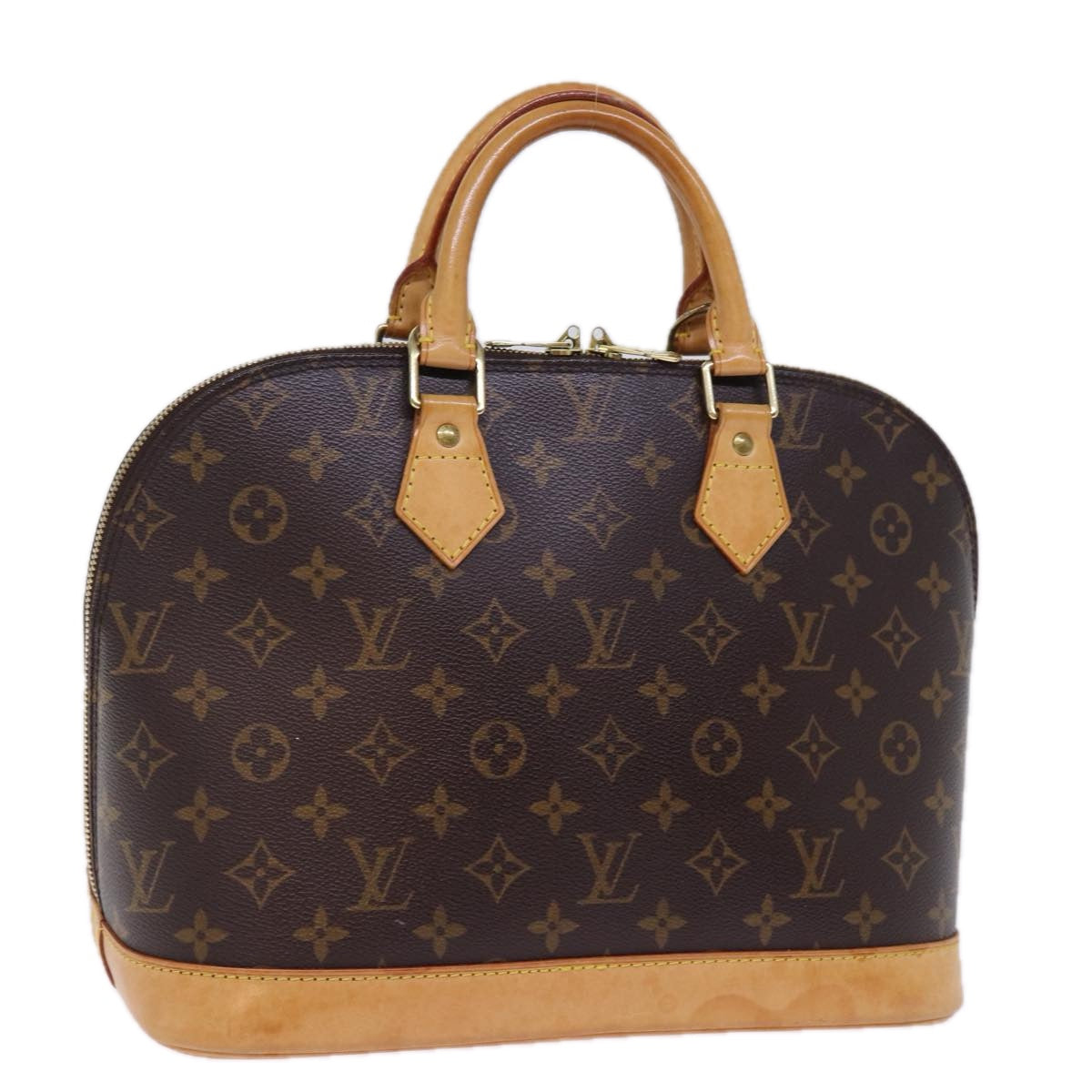 Louis Vuitton Alma Brown Canvas Hand Bag