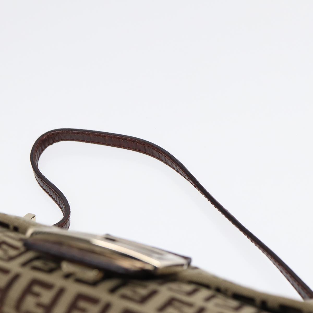 Fendi Mamma Baguette Brown Canvas Hand Bag