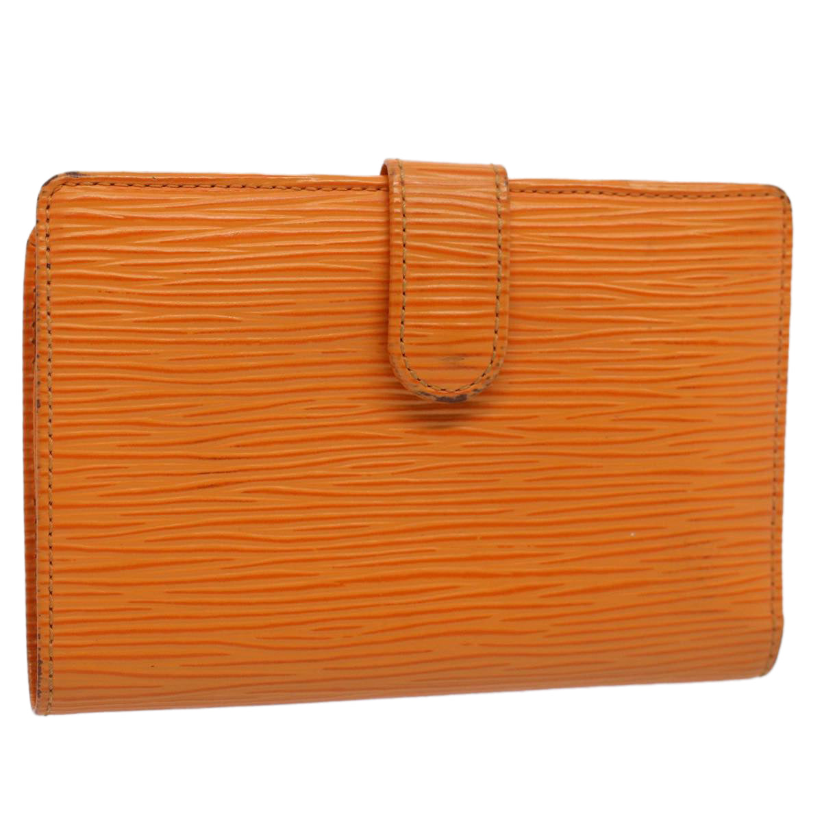 Louis Vuitton Viennois Orange Leather Wallet Accessories