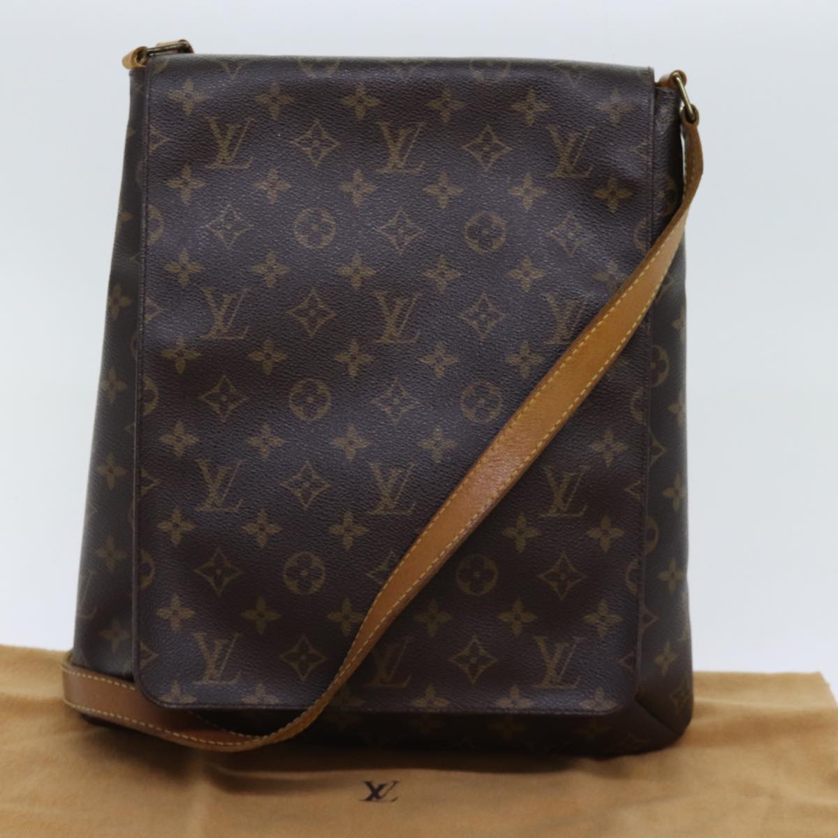 Louis Vuitton Musette Brown Canvas Shoulder Bag