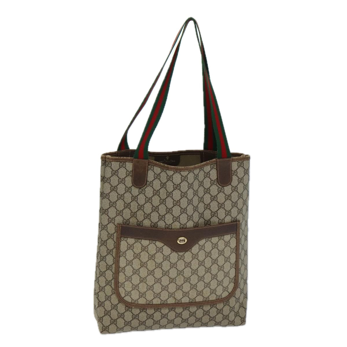 Gucci GG Supreme Beige Canvas Tote Bag