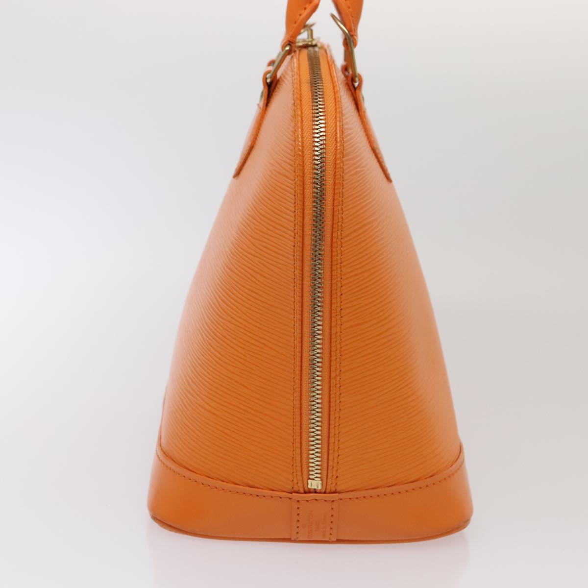 Louis Vuitton Alma Orange Leather Hand Bag