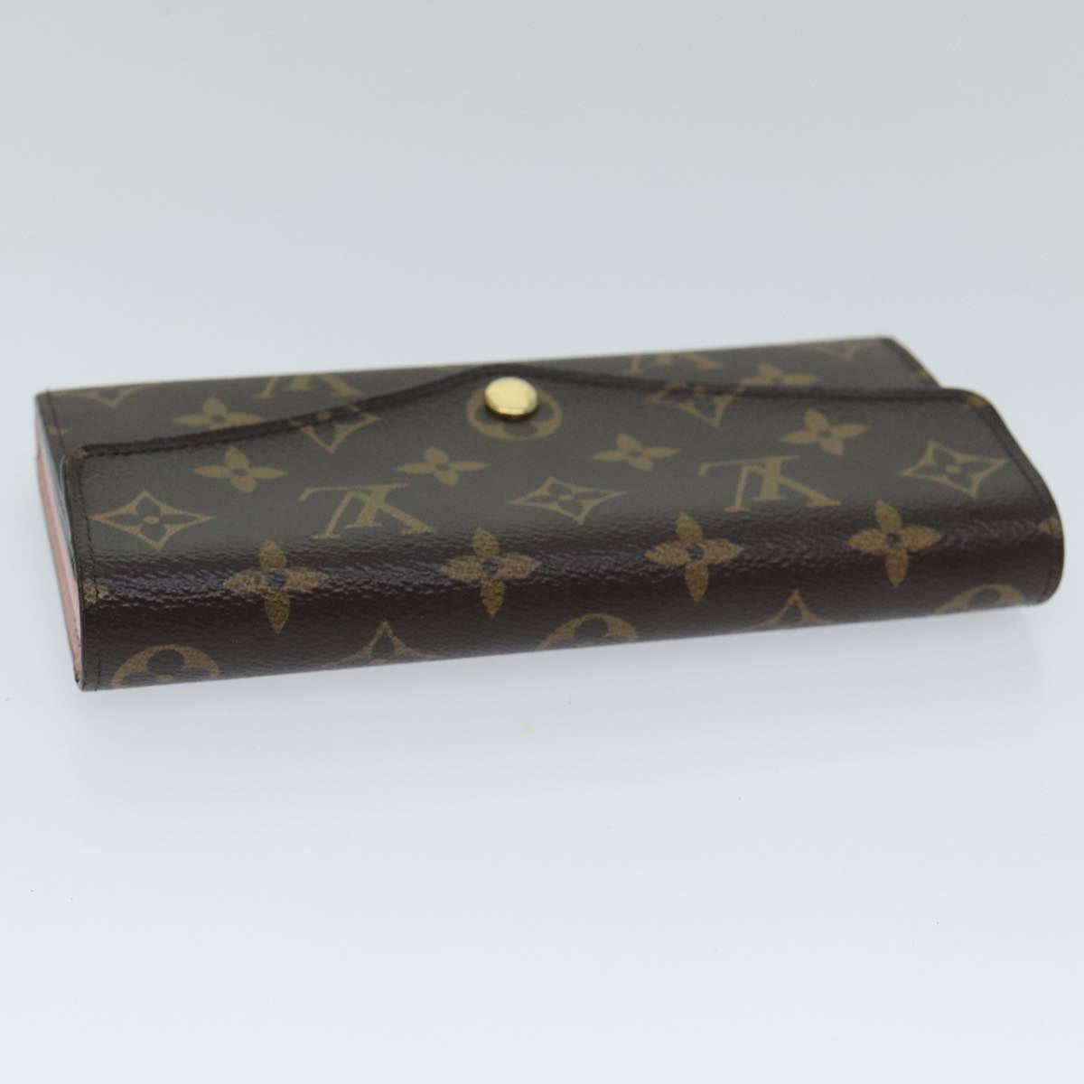 Louis Vuitton Portefeuille Sarah Brown Canvas Wallet Accessories