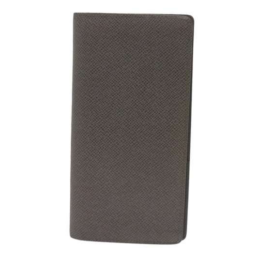 Louis Vuitton Portefeuille Brazza Grey Leather Wallet Accessories