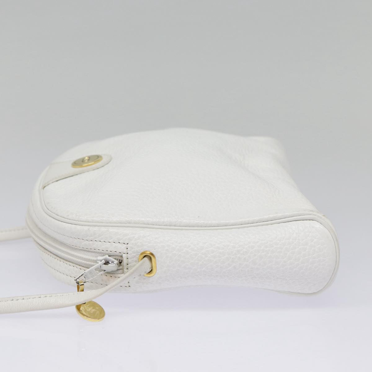 Dior CD White Leather Shoulder Bag