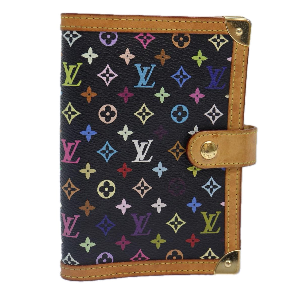 Louis Vuitton Agenda PM Black Canvas Wallet Accessories