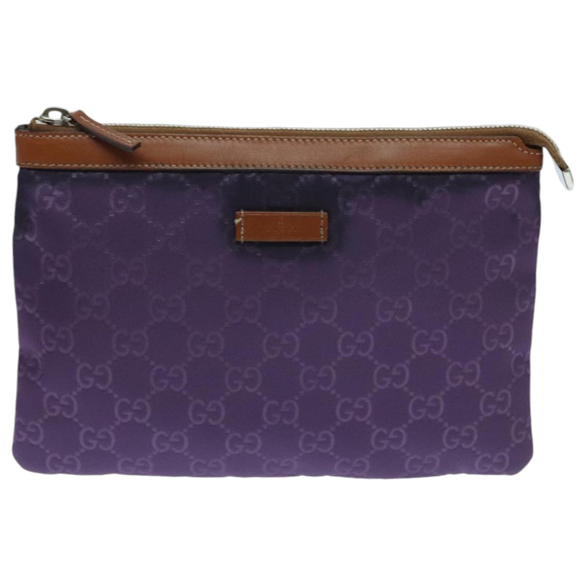 Gucci GG canvas Purple Canvas Clutch Bag