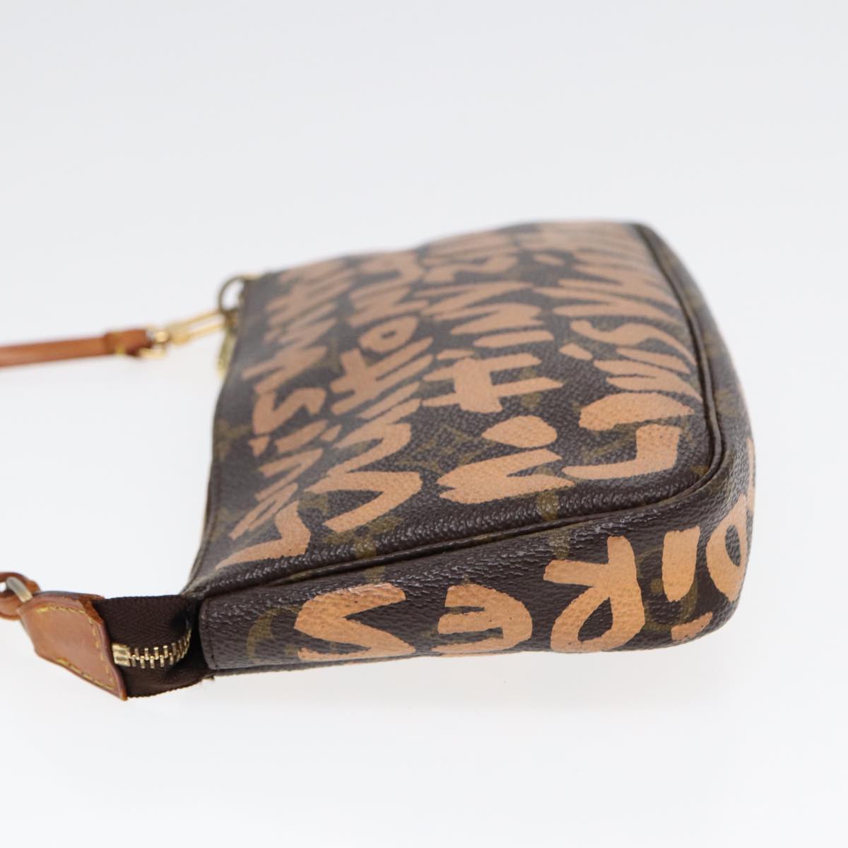 Louis Vuitton Pochette Accessoire Brown Canvas Clutch Bag