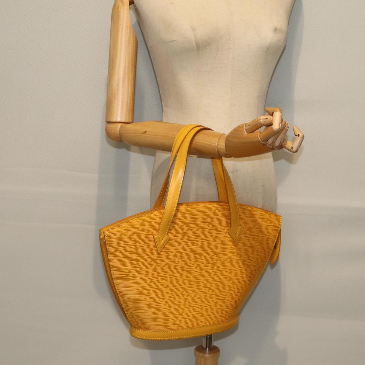 Louis Vuitton Saint Jacques Yellow Leather Hand Bag