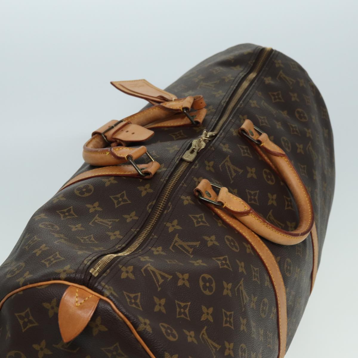 Louis Vuitton Keepall 60 Brown Canvas Travel Bag