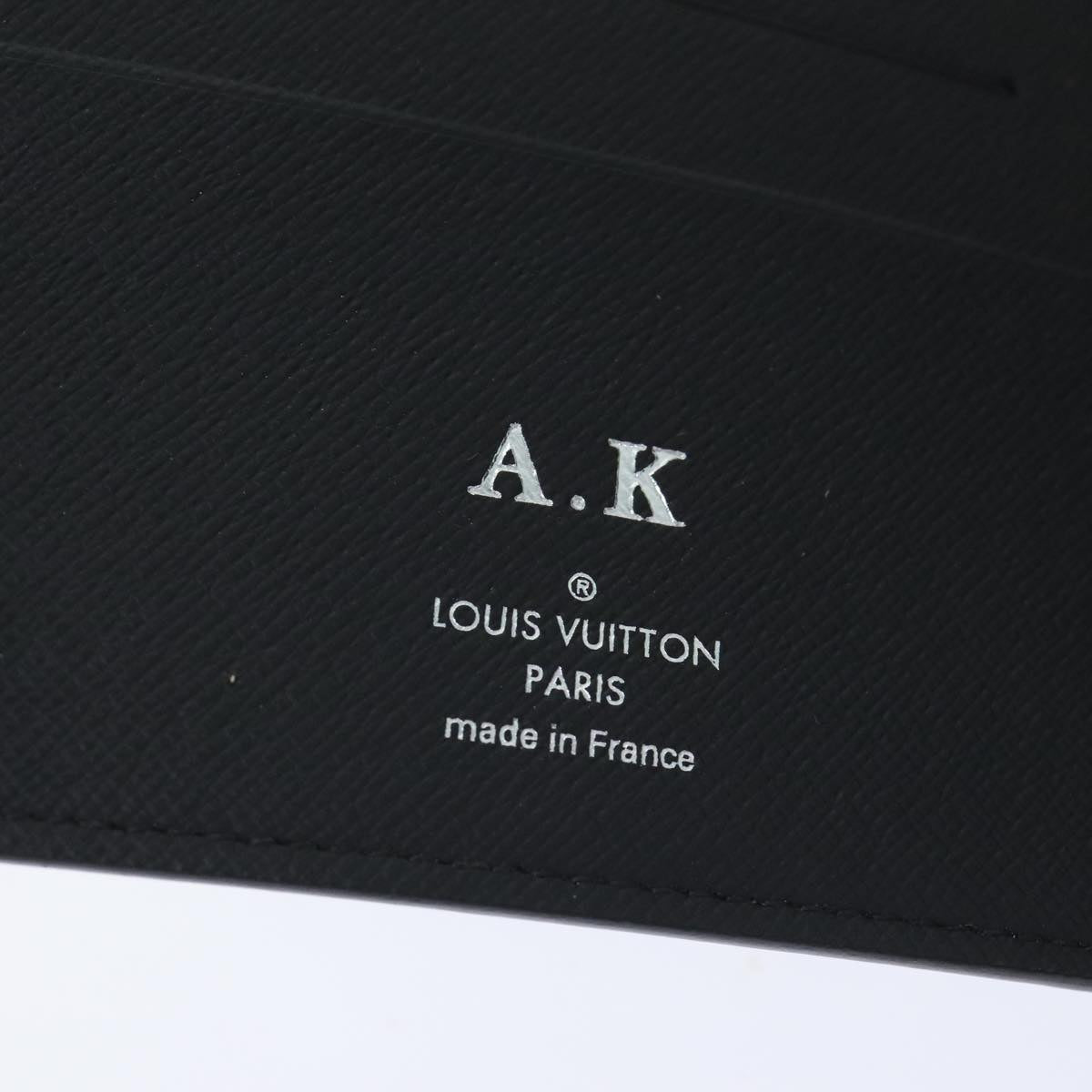 Louis Vuitton Agenda MM Black Canvas Wallet Accessories