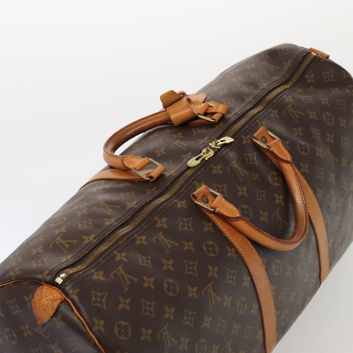 Louis Vuitton Keepall 60 Brown Canvas Travel Bag