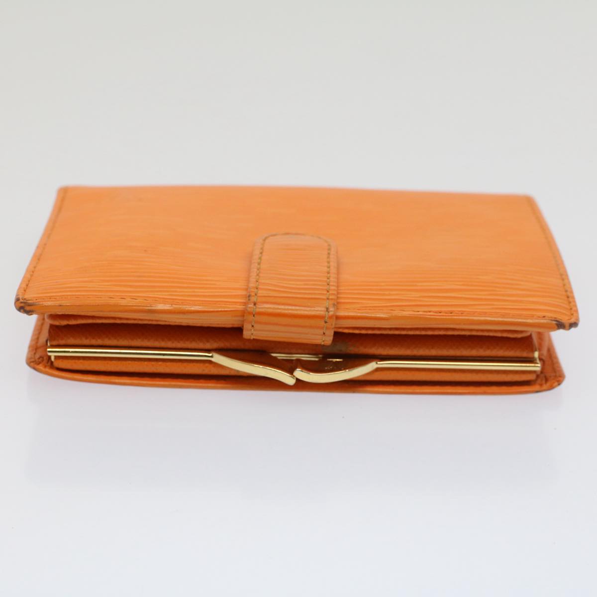 Louis Vuitton Viennois Orange Leather Wallet Accessories