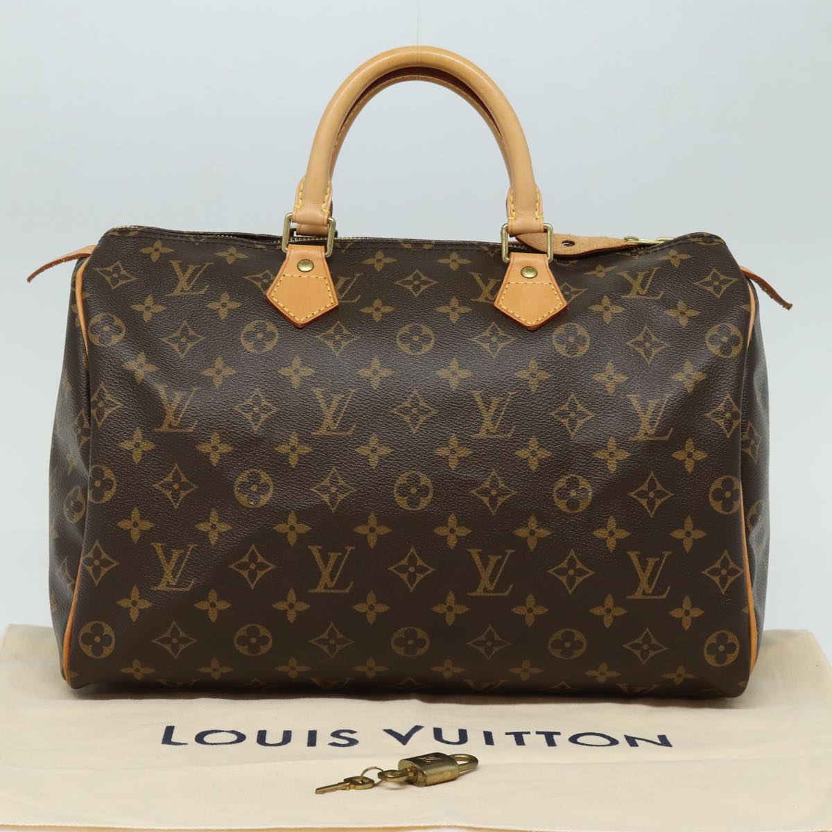 Louis Vuitton Speedy 35 Brown Canvas Hand Bag