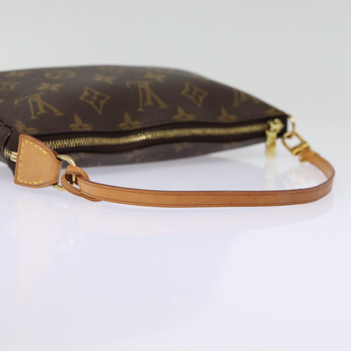 Louis Vuitton Pochette Accessoire Brown Canvas Clutch Bag