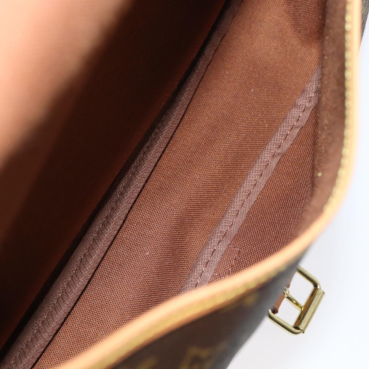 Louis Vuitton Saumur Brown Canvas Shoulder Bag