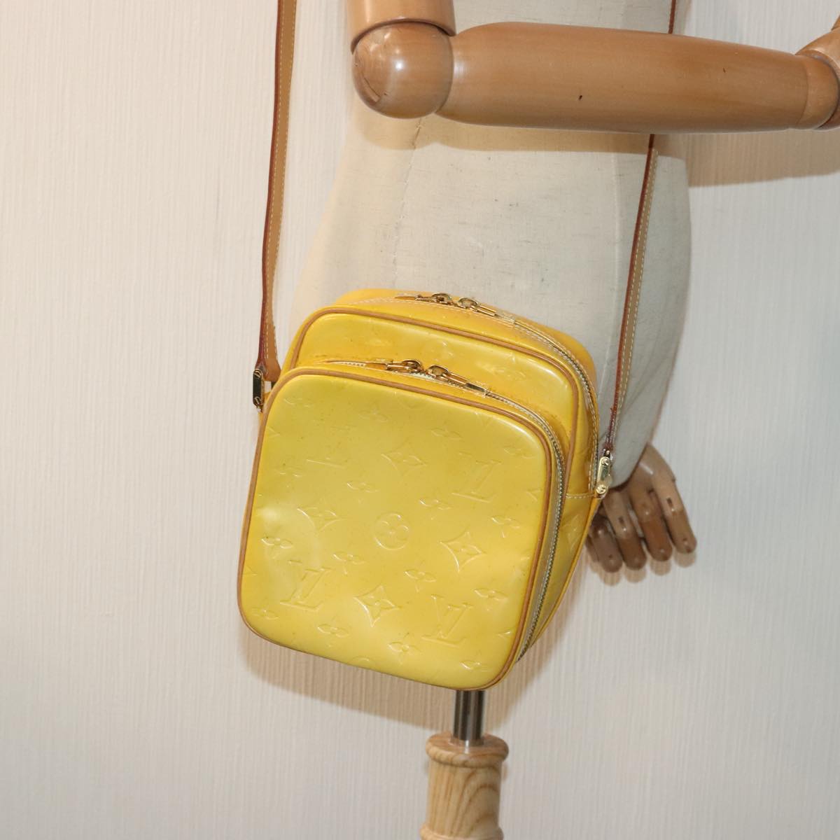 Louis Vuitton Wooster Yellow Patent Leather Shoulder Bag