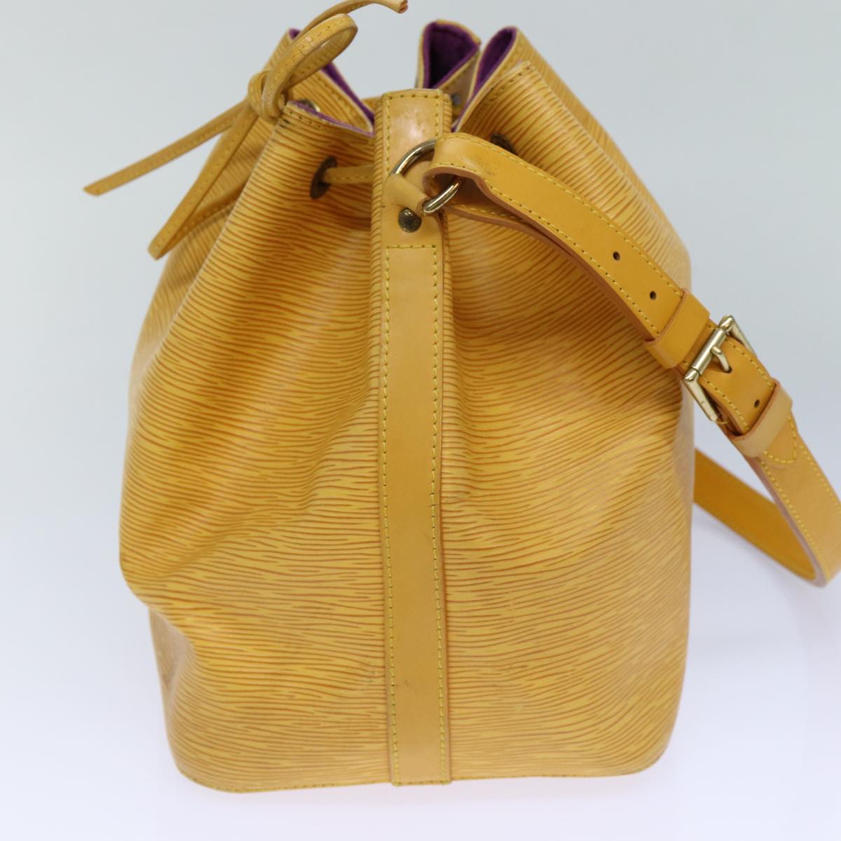 Louis Vuitton Petit Noé Yellow Leather Shoulder Bag