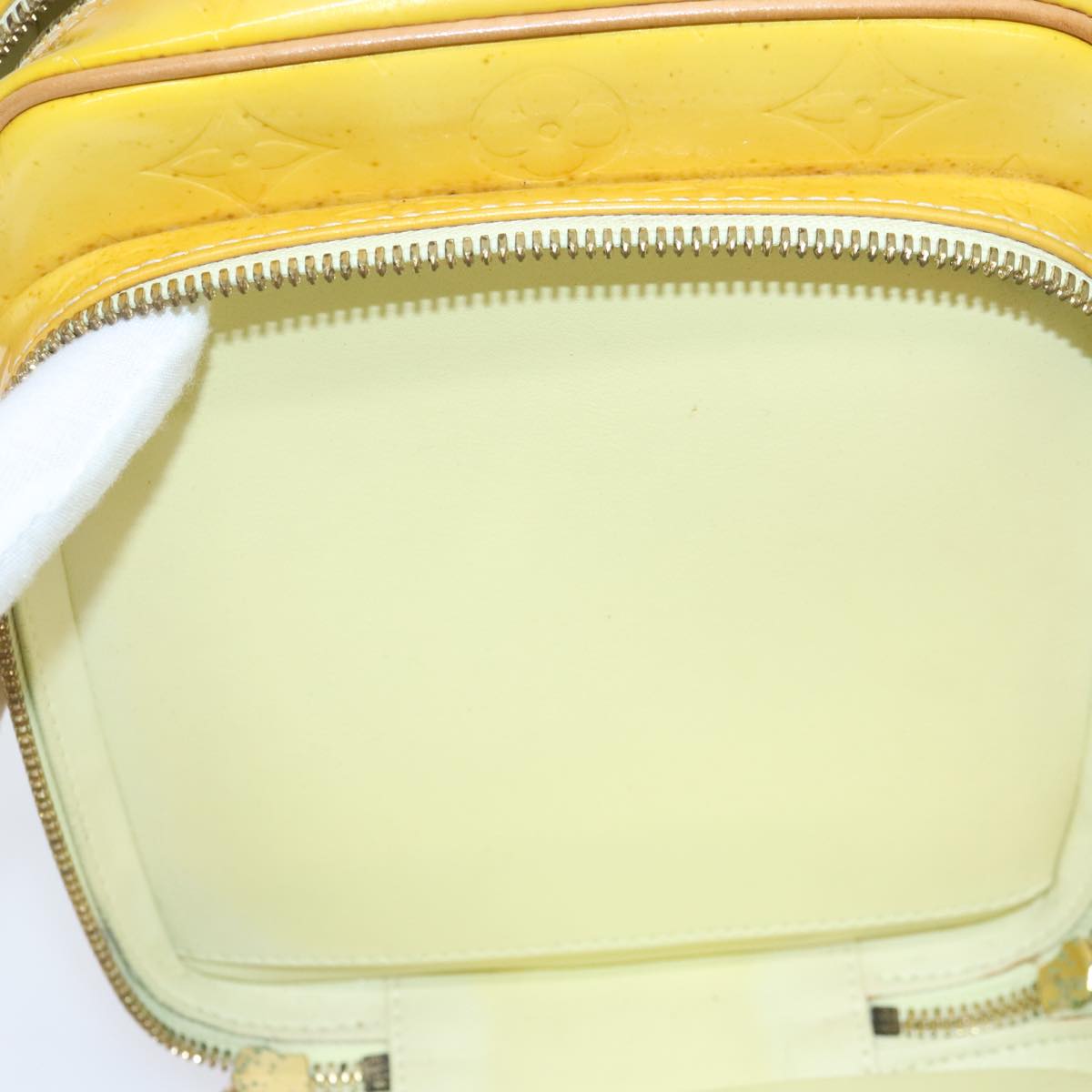 Louis Vuitton Wooster Yellow Patent Leather Shoulder Bag