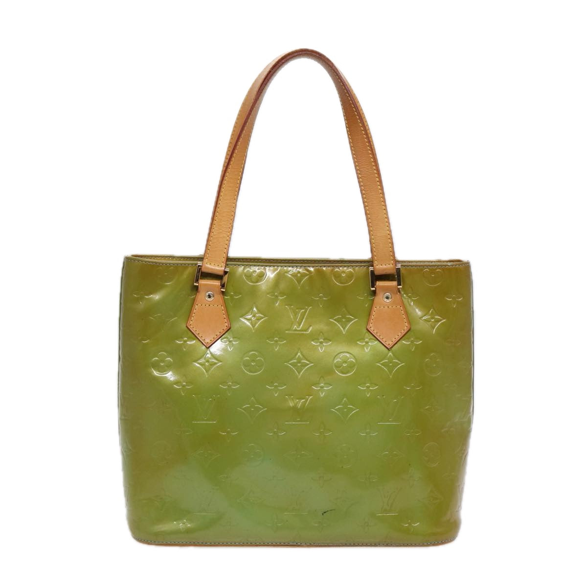 Louis Vuitton Houston Green Patent Leather Shoulder Bag