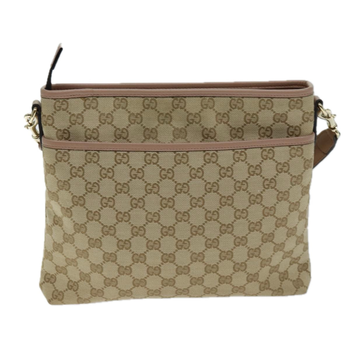 Gucci GG Supreme Beige Canvas Shoulder Bag