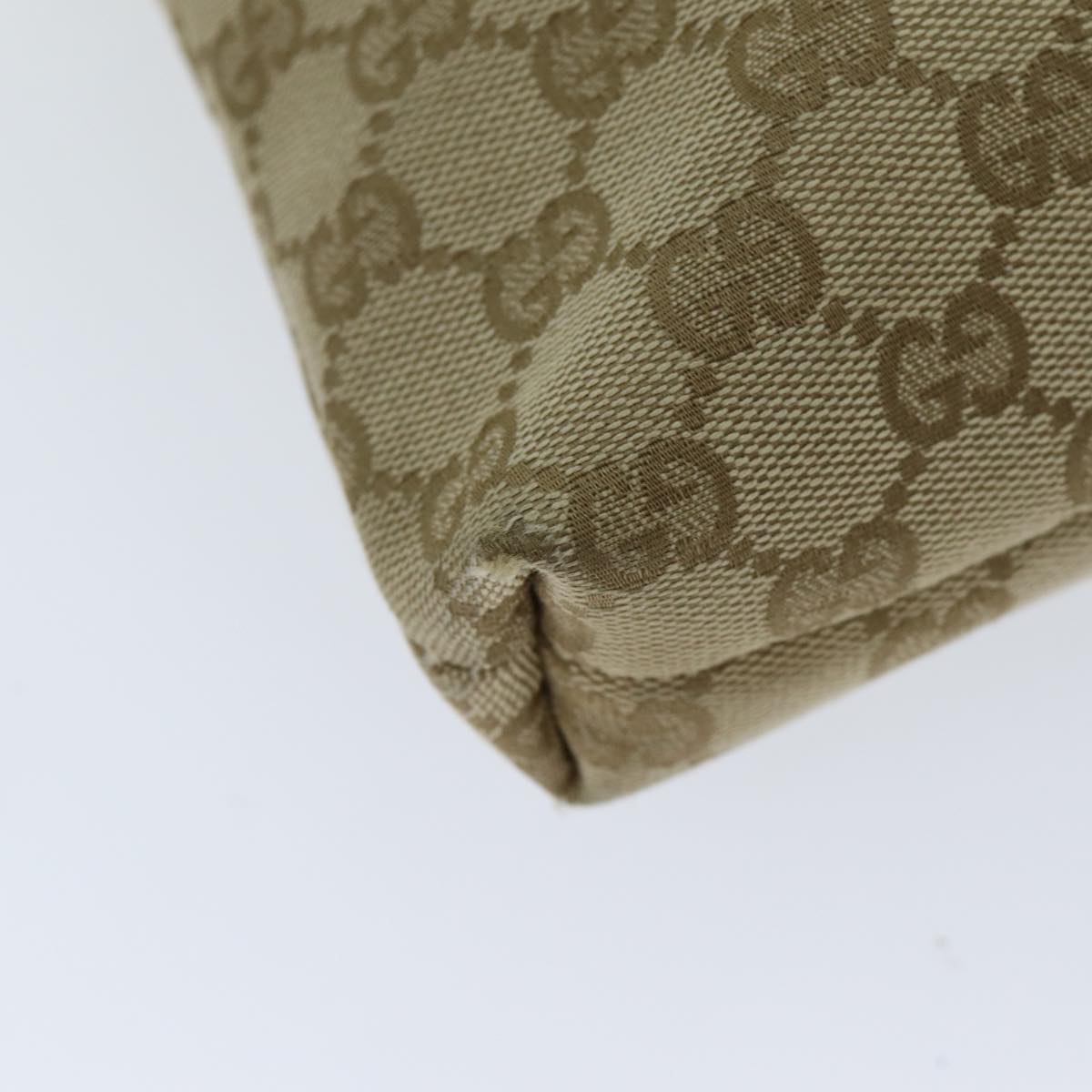 Gucci GG Supreme Beige Canvas Shoulder Bag