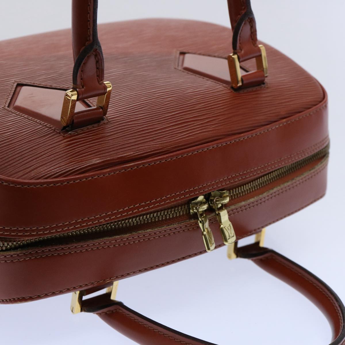 Louis Vuitton Voltaire Brown Leather Hand Bag