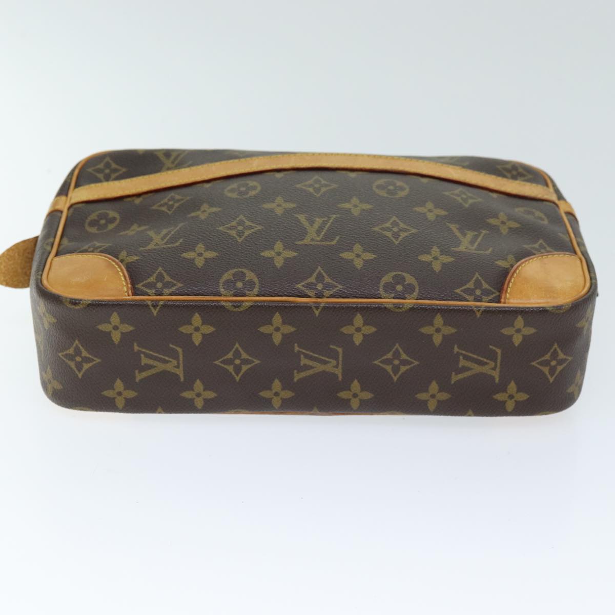 Louis Vuitton Compiegne 28 Brown Canvas Clutch Bag