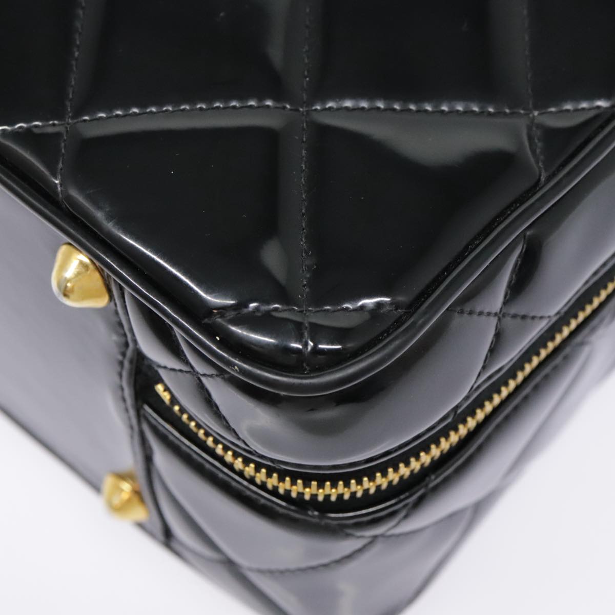 Chanel Black Patent Leather Hand Bag