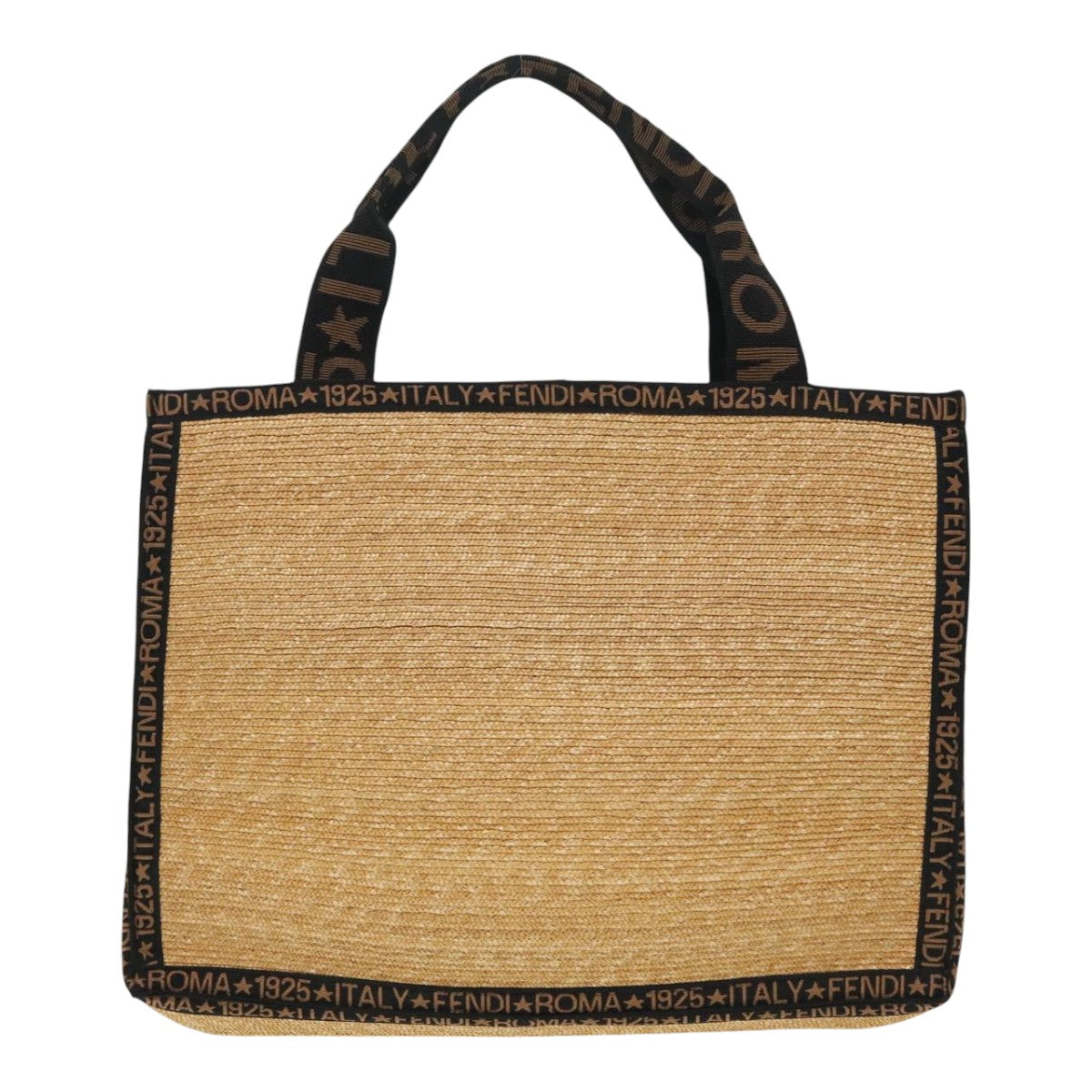 Fendi Beige Wood Tote Bag