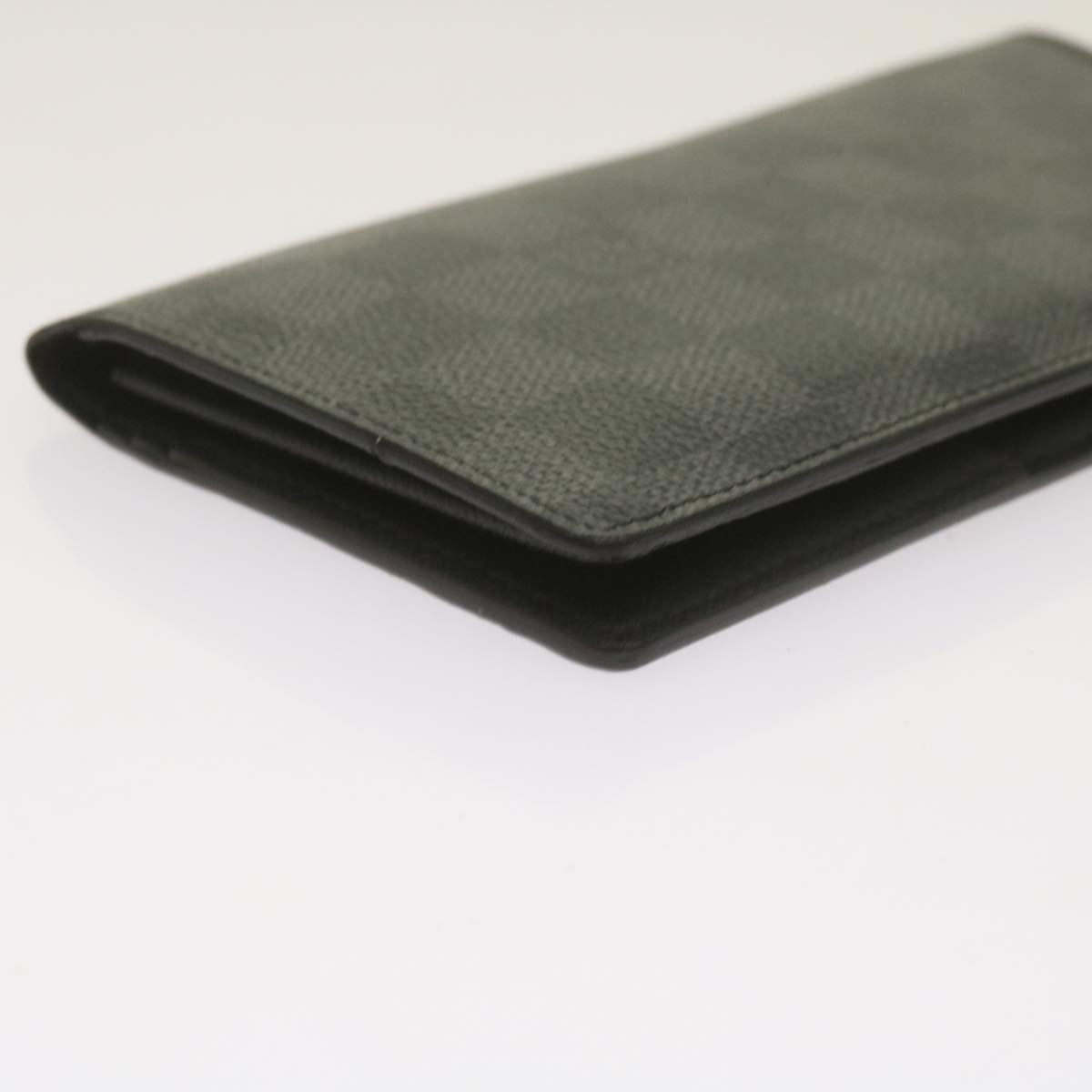 Louis Vuitton Portefeuille Brazza Black Canvas Wallet Accessories