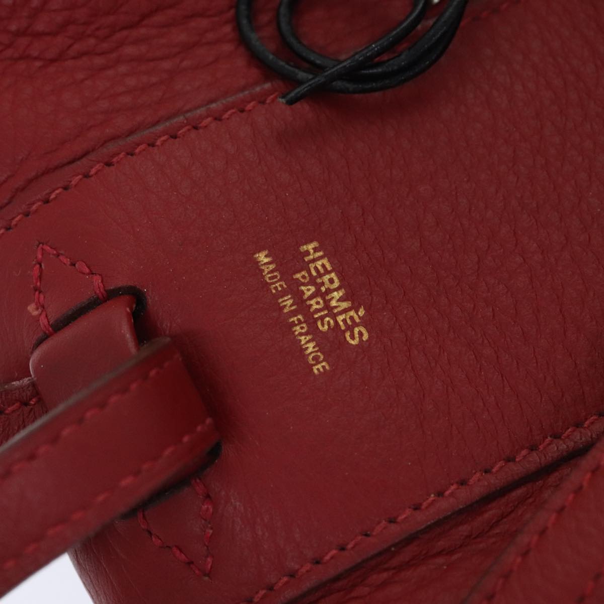 Hermès Red Leather Hand Bag