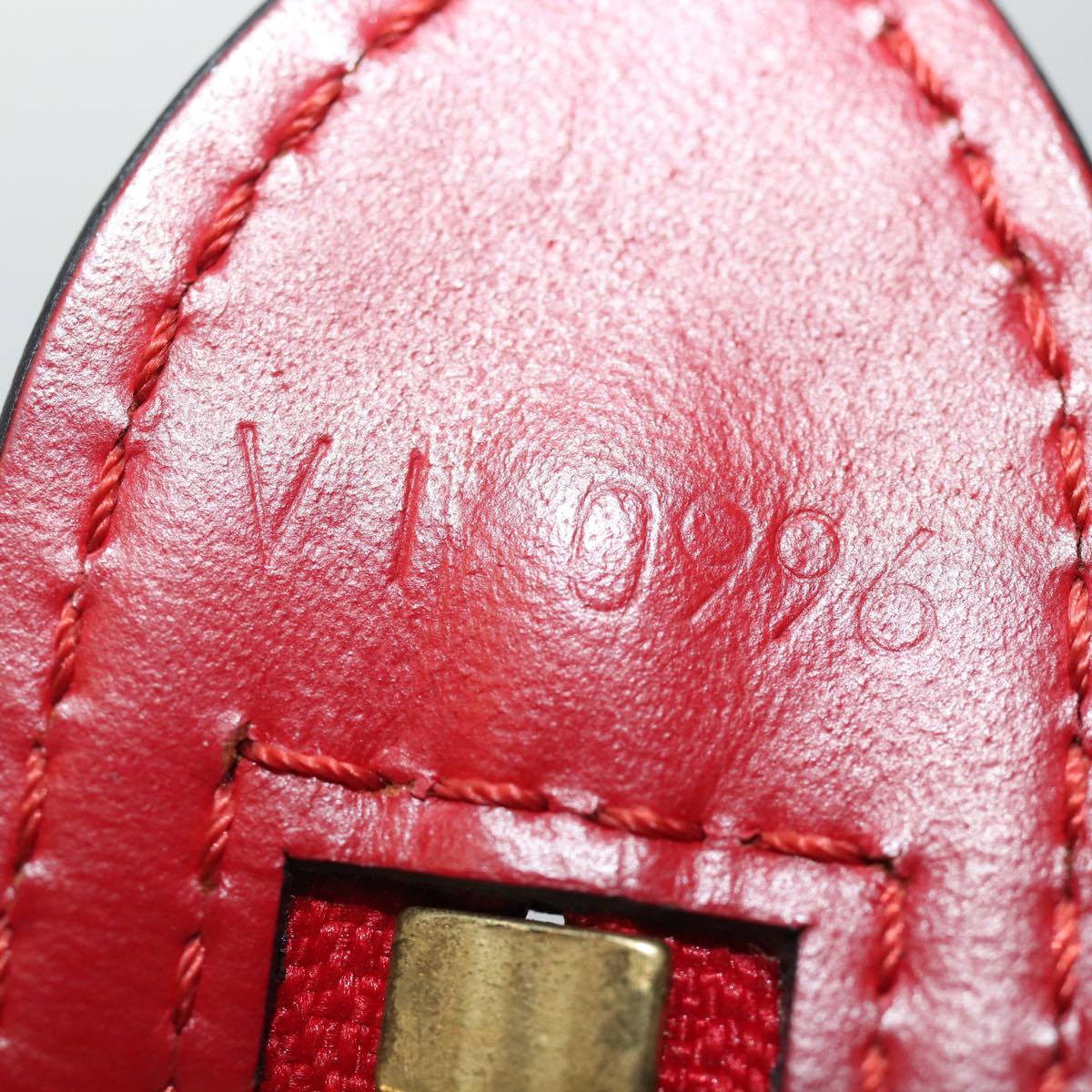 Louis Vuitton Saint Jacques Red Leather Shoulder Bag