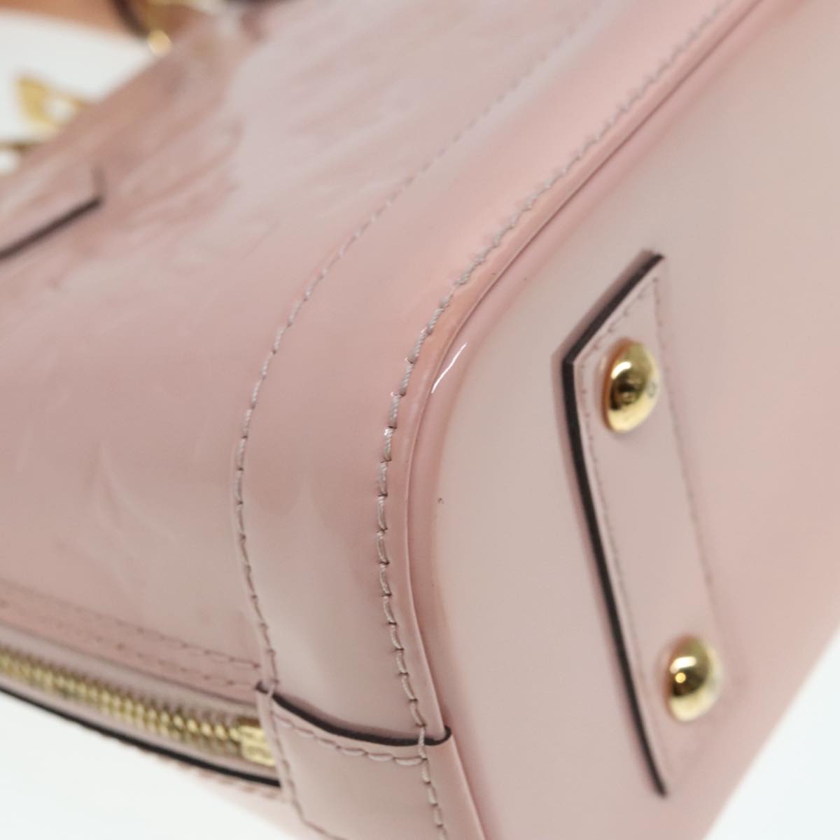 Louis Vuitton Alma BB Pink Patent Leather Hand Bag