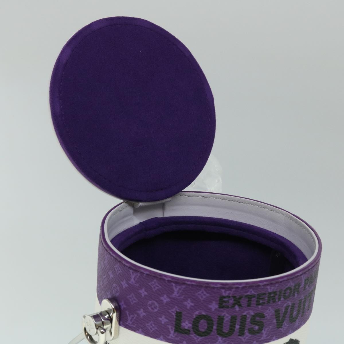 Louis Vuitton PAINT CAN Purple Leather Shoulder Bag