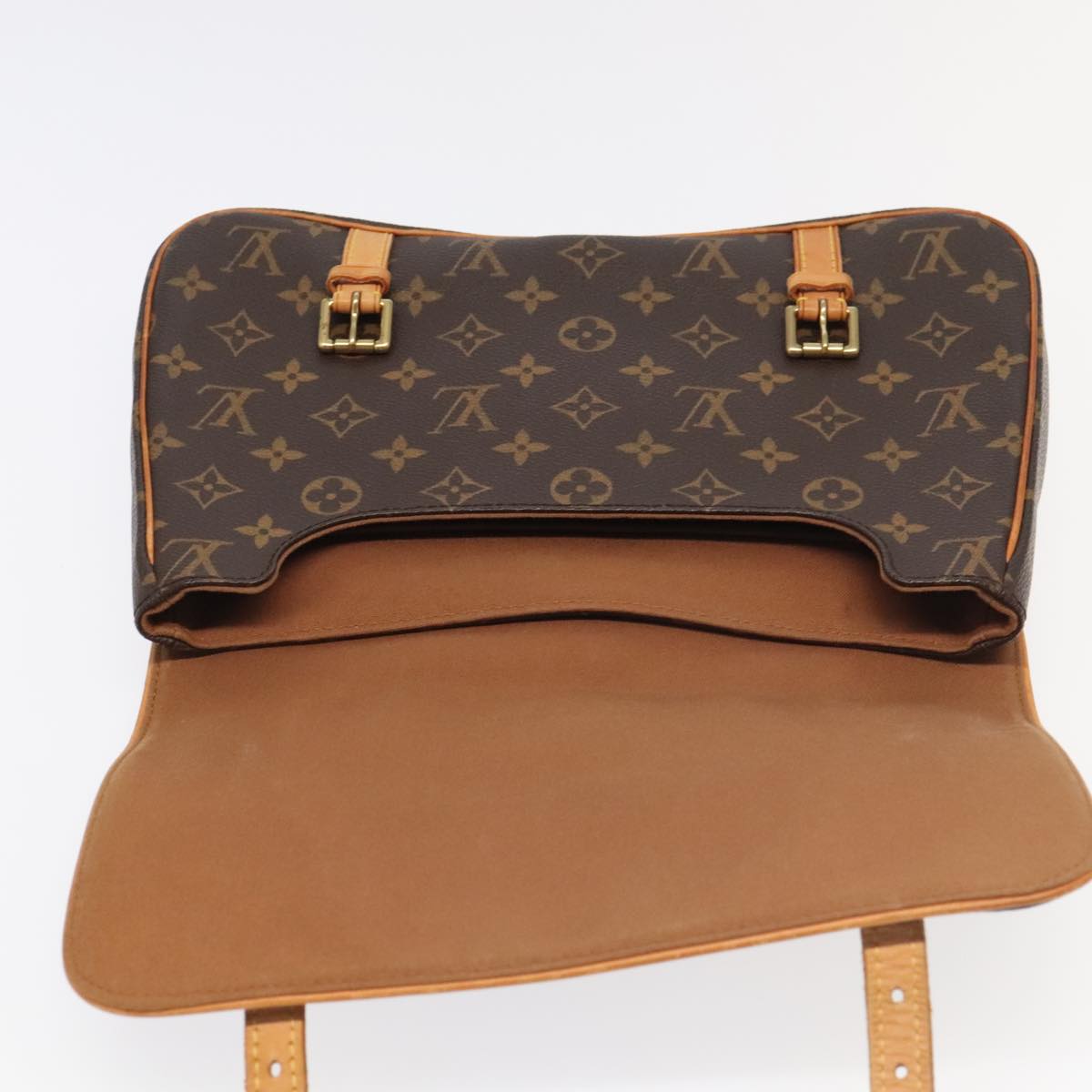 Louis Vuitton Marelle Brown Canvas Hand Bag