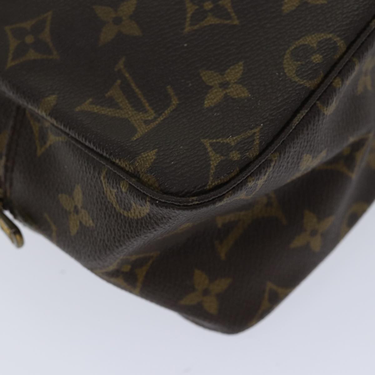 Louis Vuitton Trousse Toilette 28 Brown Canvas Clutch Bag