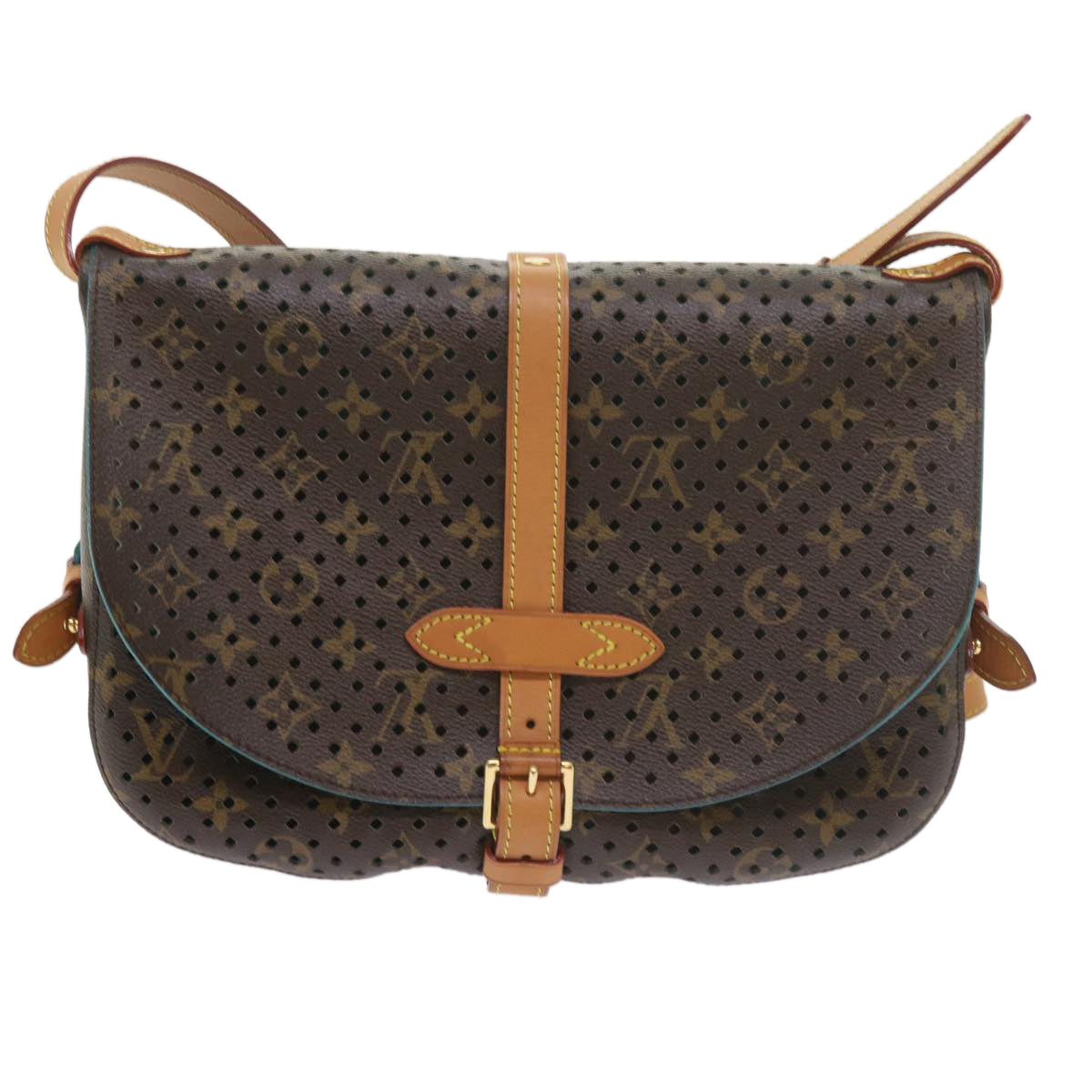 Louis Vuitton Saumur Brown Canvas Shoulder Bag