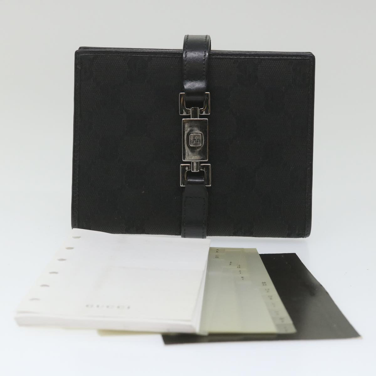 Gucci Couverture agenda Black Canvas Wallet Accessories