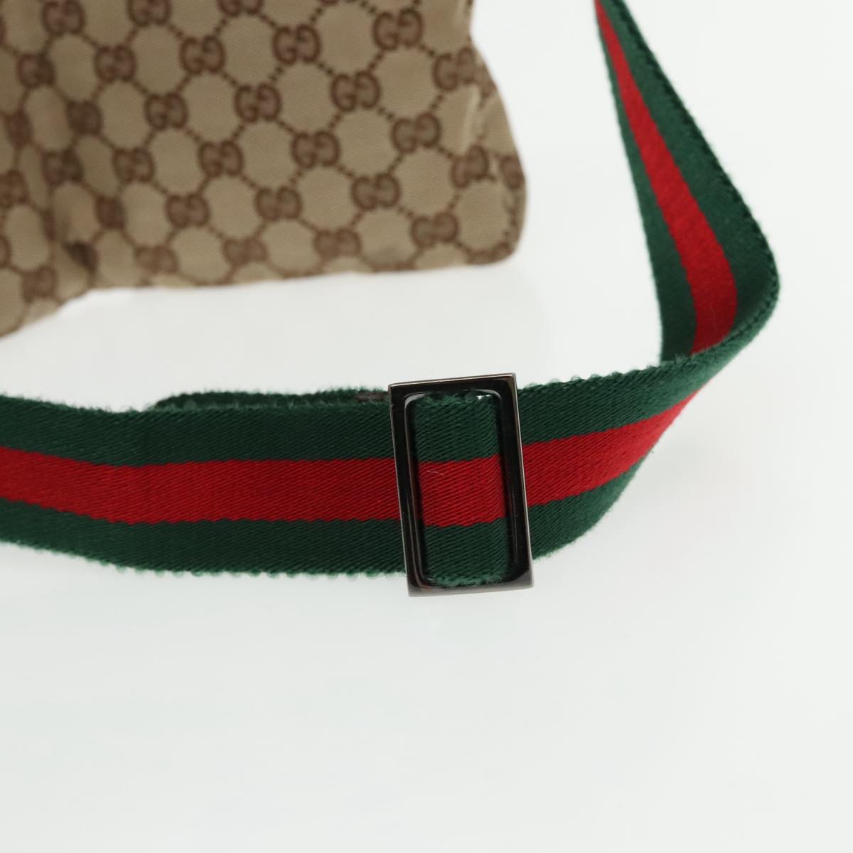 Gucci Ophidia Beige Canvas Clutch Bag