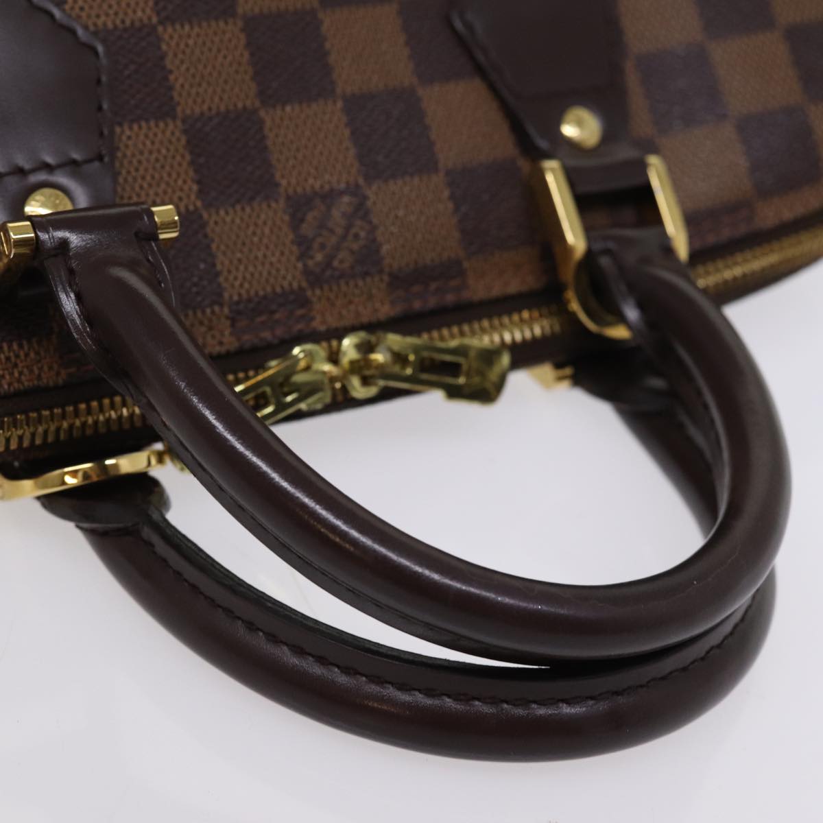 Louis Vuitton Alma Brown Canvas Hand Bag