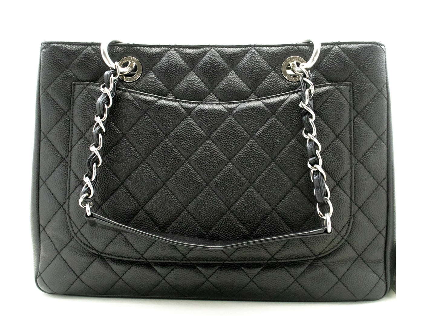 Chanel Grand Shopping Black Leather Shoulder Bag