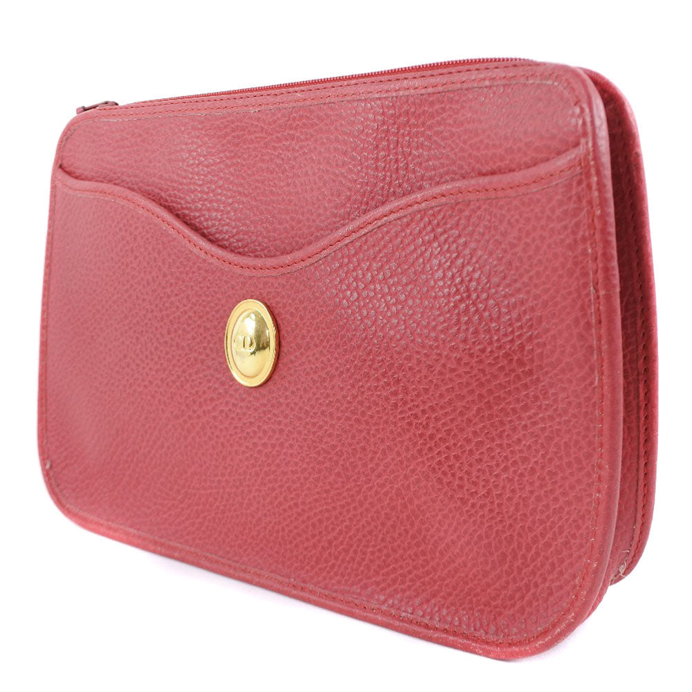 Dior Red Leather Clutch Bag