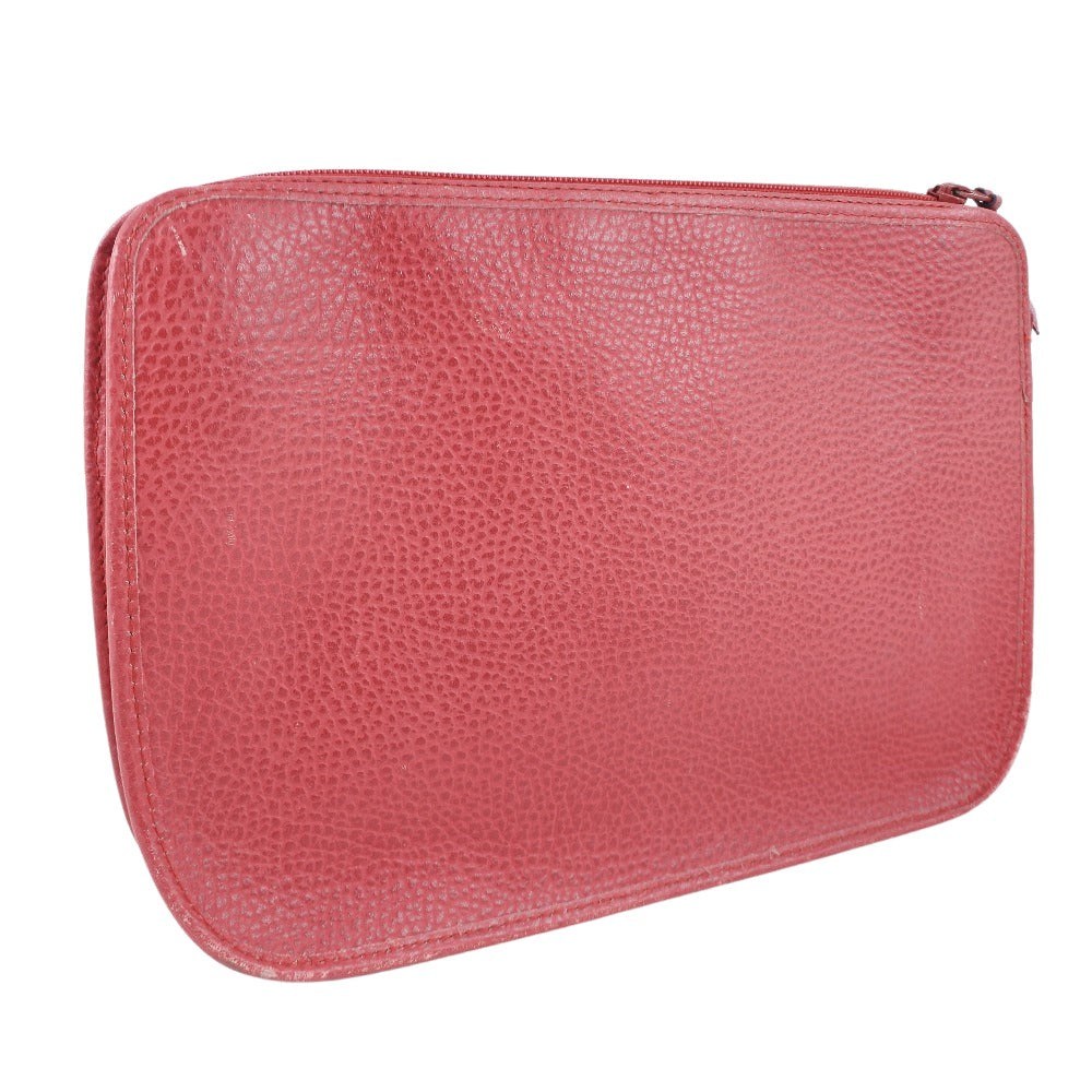 Dior Red Leather Clutch Bag