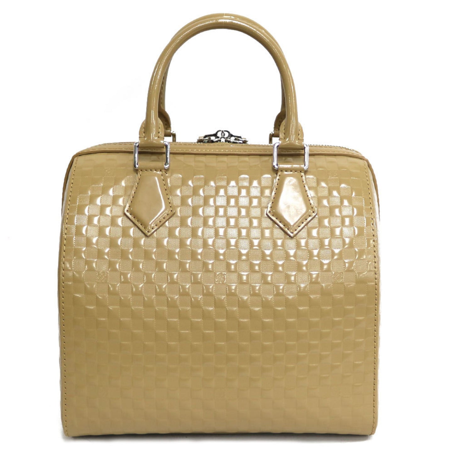 Louis Vuitton Speedy Beige Leather Hand Bag