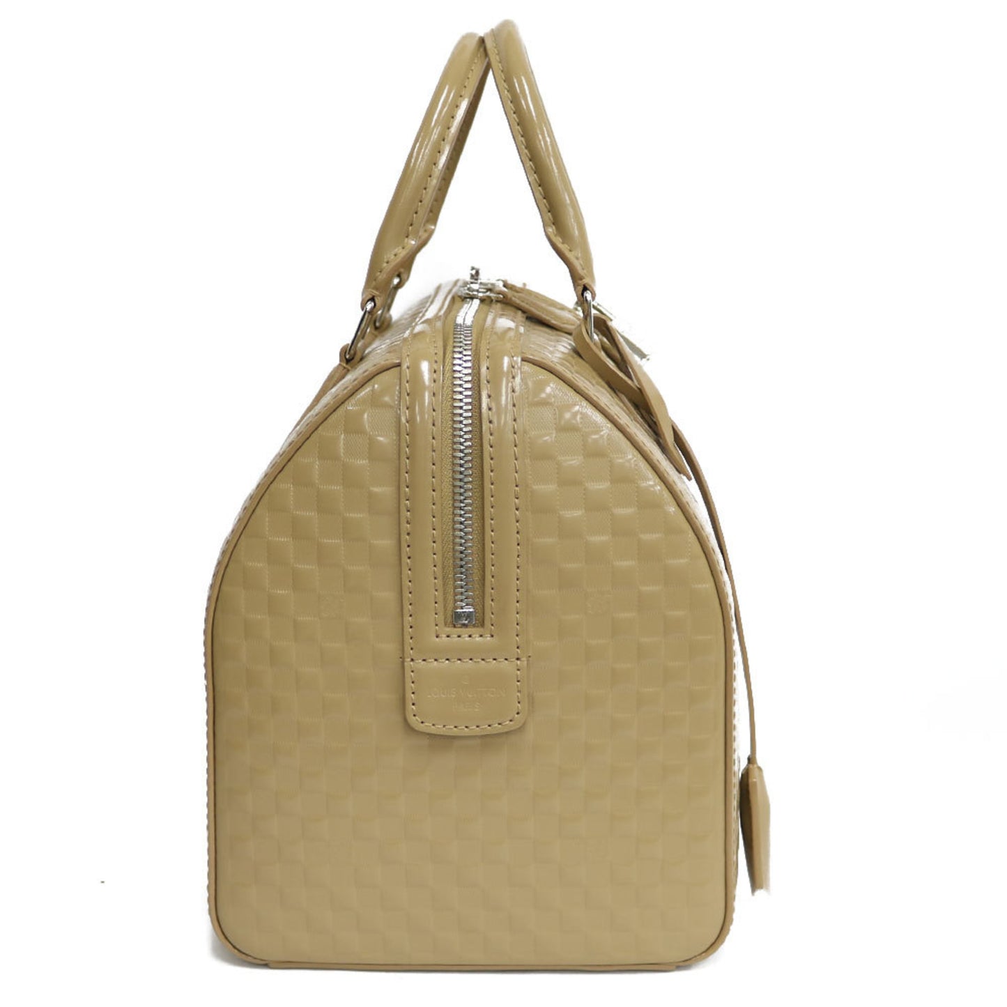 Louis Vuitton Speedy Beige Leather Hand Bag