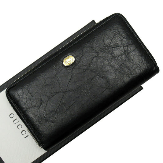 Gucci Interlocking G Black Leather Wallet Accessories